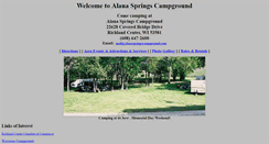 Desktop Screenshot of alanaspringscampground.com